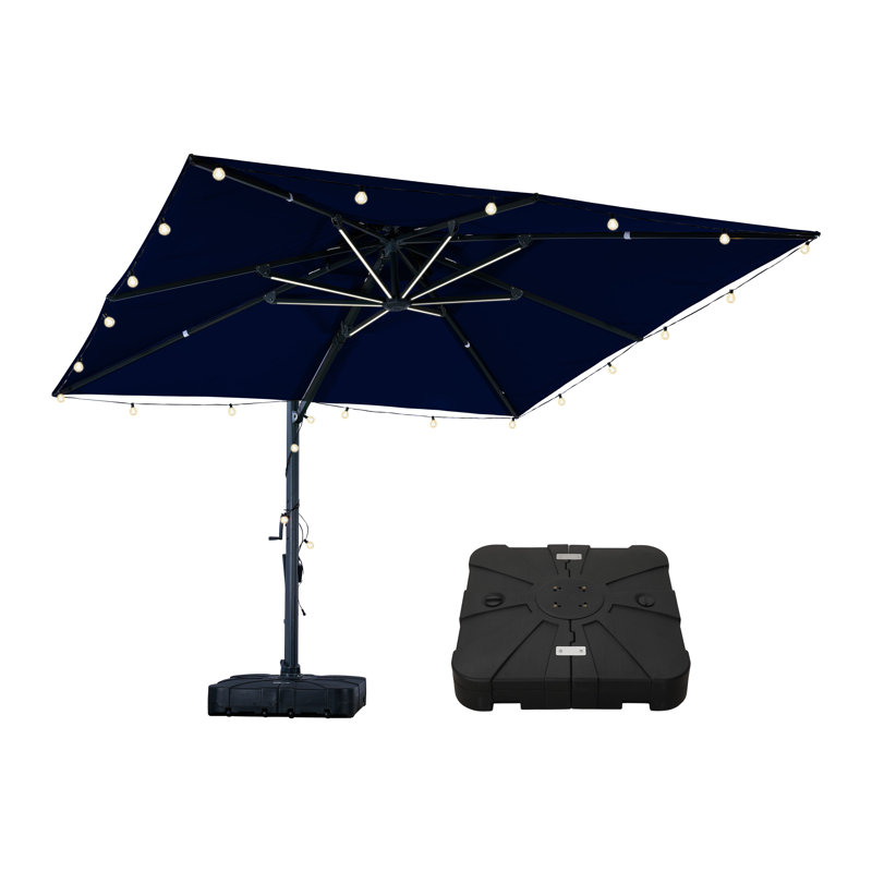 Parasol lumineux en porte-à-faux 10X10ft, Marine