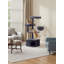Cat Tree, Multi-Level Tower with Large Platforms, 48.5 x 48.5 x 140.7 cm, Dark Grey