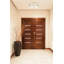 Plafonnier 2 lumières Meridian en laiton naturel-1873312825