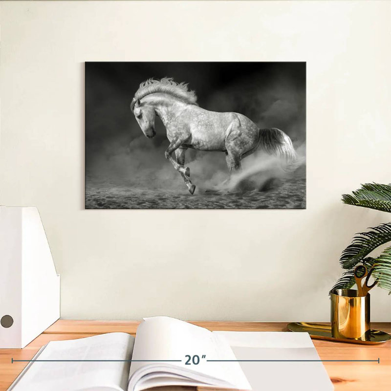 Cheval andalou Brampt, H 8 po x l 12 po