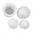 Noa Modern Minimalist Handmade Concrete Fluted Cylinder Vase Set (Set of 4)-835451714