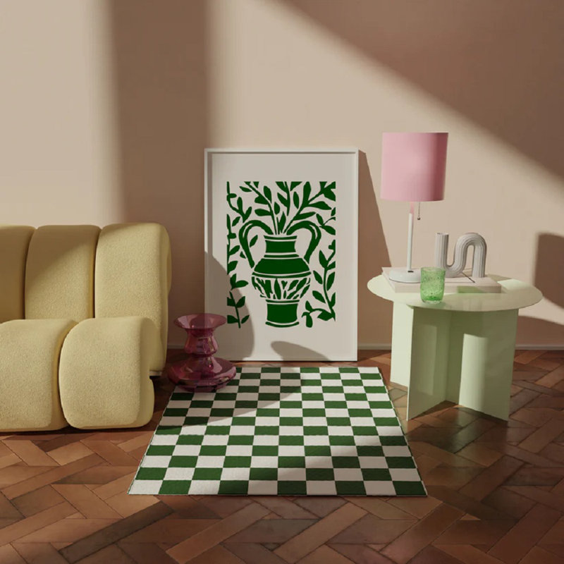Abstract Greenflower Print, 60cm H x 42cm W
