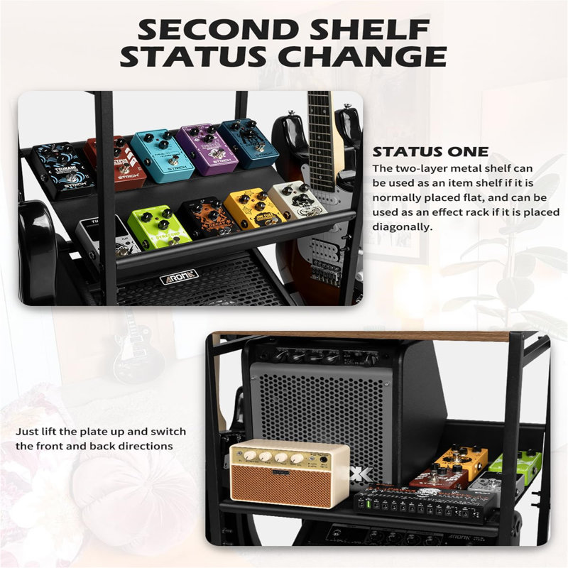 Bomke 73.5cm H Media Shelves