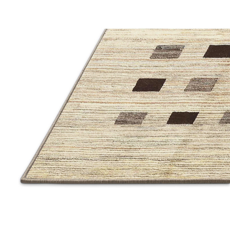 Geometric Indoor Rug, Rectangle 5' x 7'