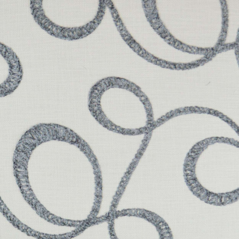 Coussin décoratif Okeefe, Ardoise, Carré 22 po