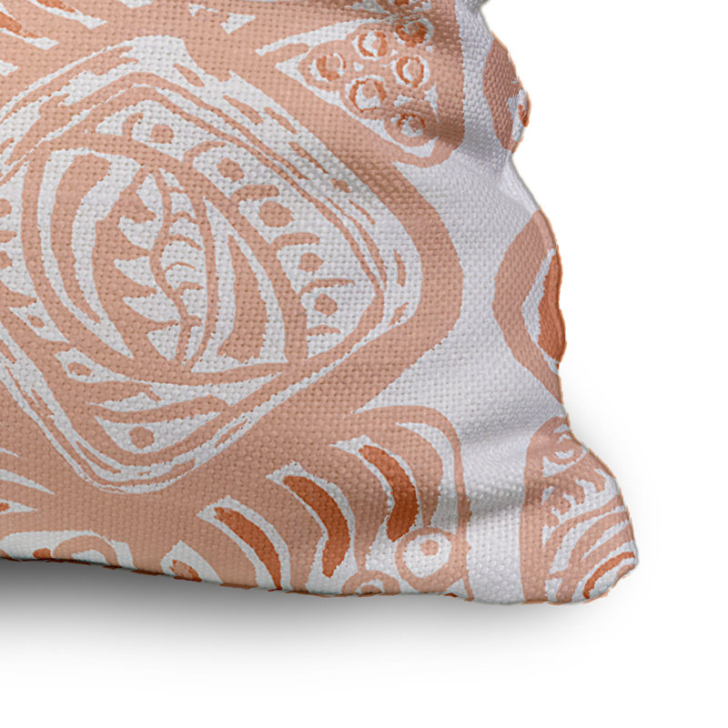 Housse de coussin carrée extérieure/insert, 20 po X 20 po, Orange