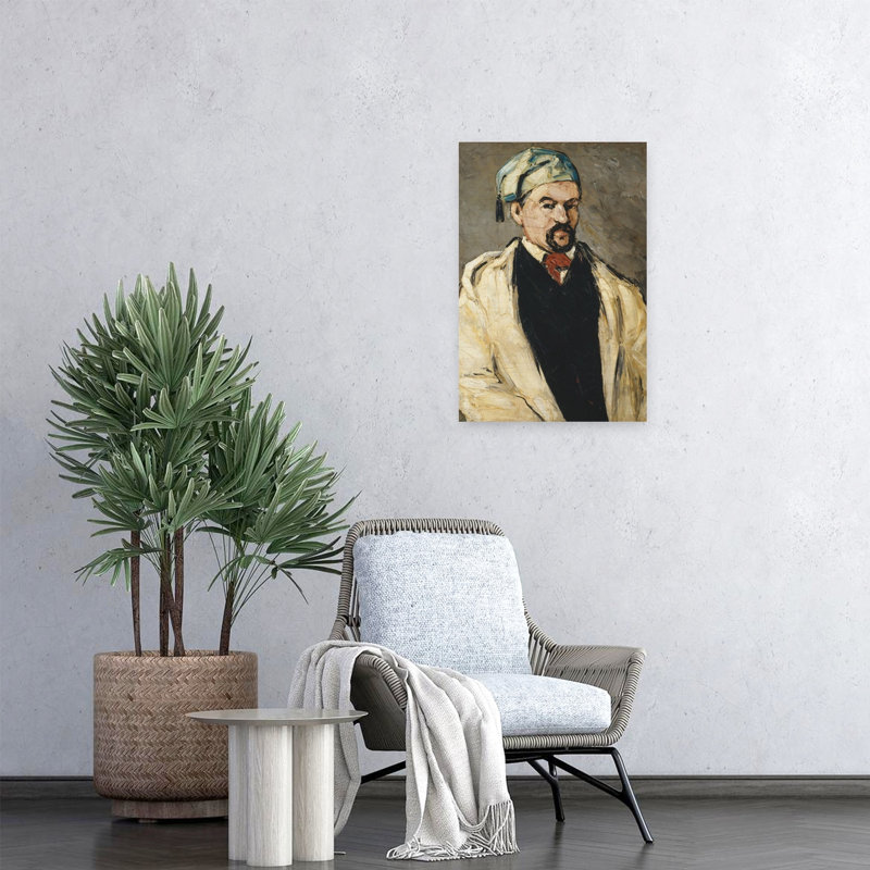 Antoine Dominique Sauveur Aubert, The Artists Uncle, 1866 Impressionist Abstract Contemporary Portrait Wall Art Print by Paul Cezanne - 1 Piece Wrapped Canvas Wall Art