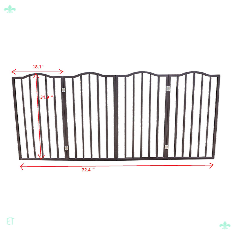 Pet Gate Dog Gate for Pets, Gray
