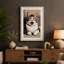 Grinning Tabby Boho - Wrapped Canvas-530241732-530241734