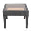 Table d'appoint d'extérieur en osier, table d'appoint