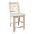 Kindelan Solid Wood Counter Stool with Solid Wood Frame-43730725