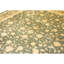 High-Quality Hand-Knotted Green And Cream Area Rug