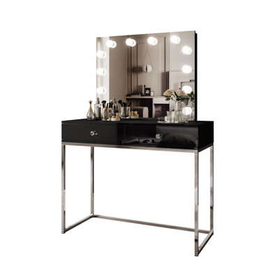 Begie Dressing Table with Mirror
