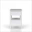 Table de chevet blanche 2 tiroirs avec feutre & amp; Doublure de cèdre-963220212