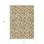 Tapis beige 10 pi x 14 pi à motif géométrique lavable beige et taupe