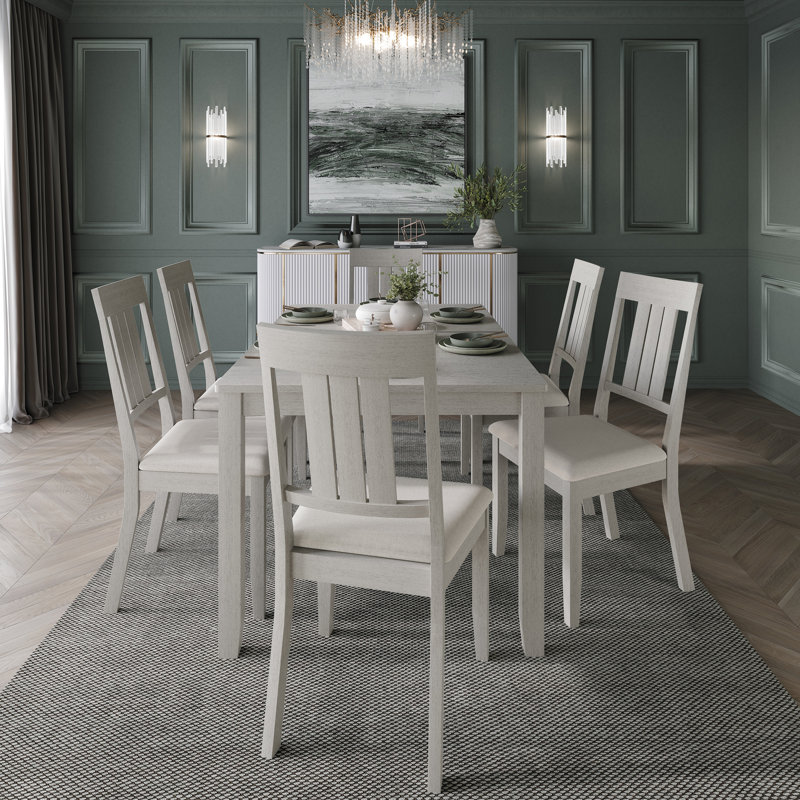 Ensemble repas 6 personnes Ocossio, Blanc
