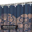 Rideau de douche imperméable à motif coquillage avec 12 crochets-1568915989