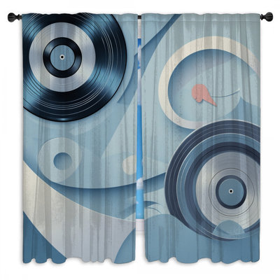 Rideaux en vinyle abstraits et transparents