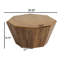 Table basse 31,5 "octogonale en bois d'hévéa-106340867