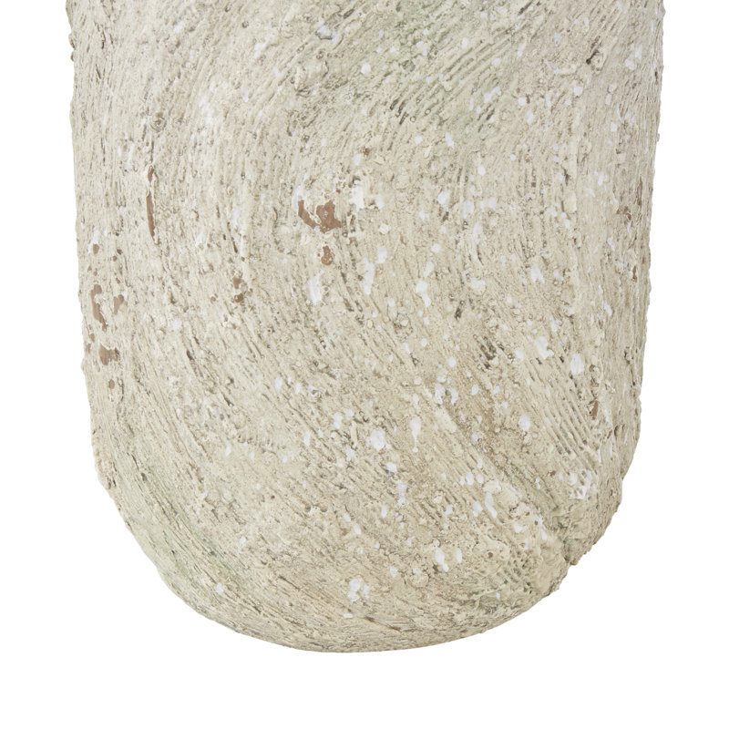 Vase crème avec 2 petites poignées Clairabelle, H 22,05 po x l 8,35 po x P 8,70 po