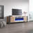 Rickeisha TV Stand for TVs up to 85" with Electric Fireplace Included-1990958068