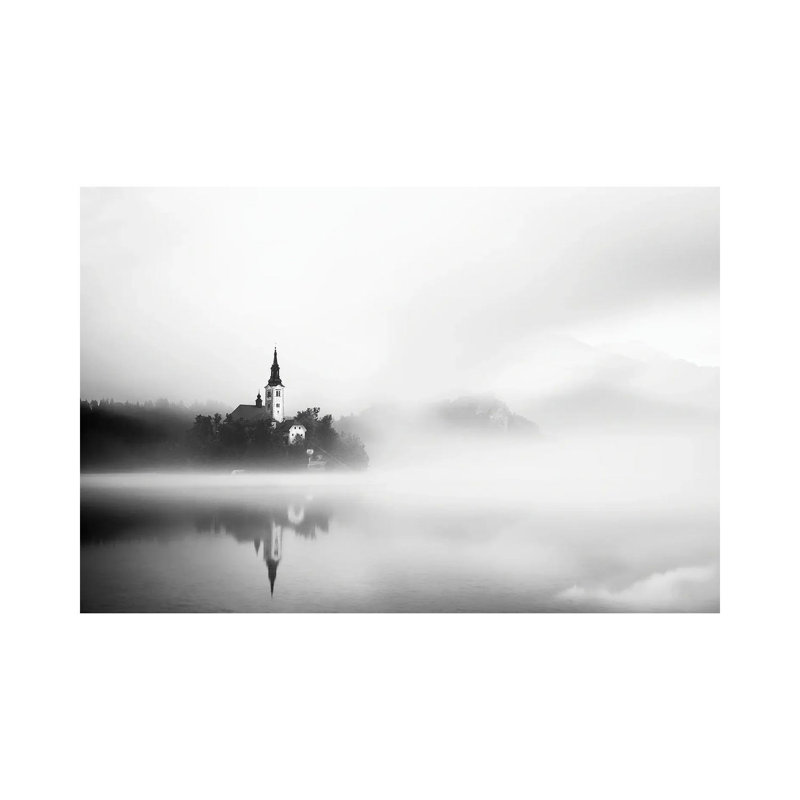 Sunrise At Lake Bled by Lubos Balazovic - Wrapped Canvas Print, 20.32cm H x 30.48cm W x 1.91cm D
