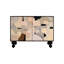 Armoire décorative à double porte et console de rangement-109748544