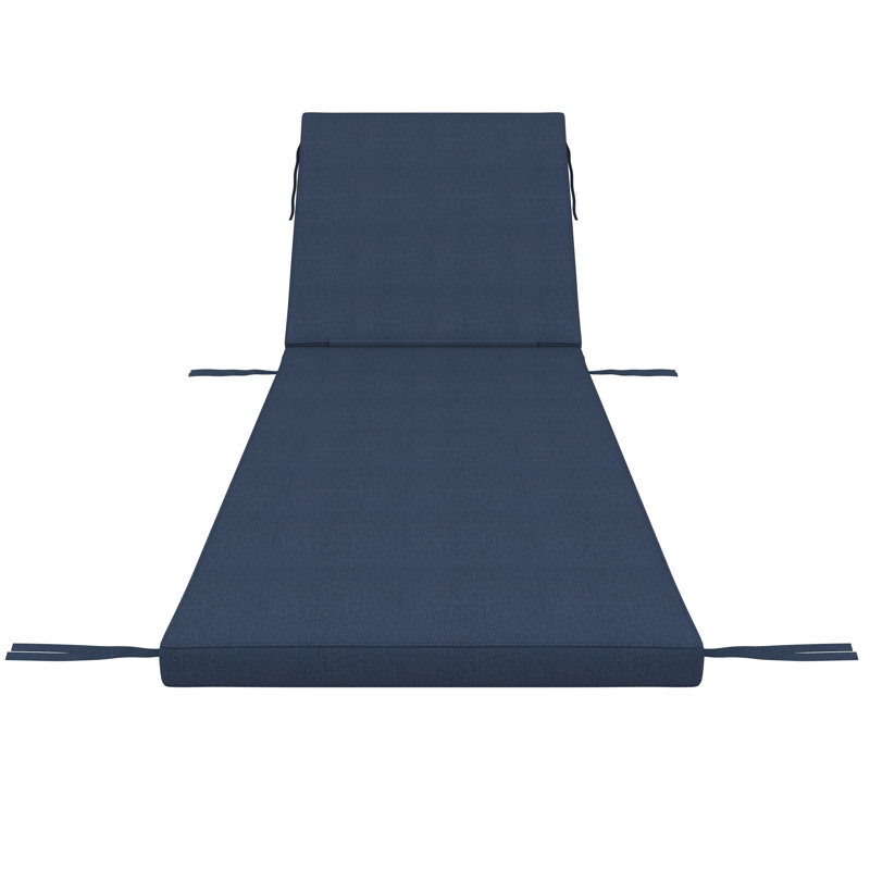 Coussin de chaise longue d'extérieur Sunbrella®, Spectre indigo Sunbrella®, 26 po x 80 po