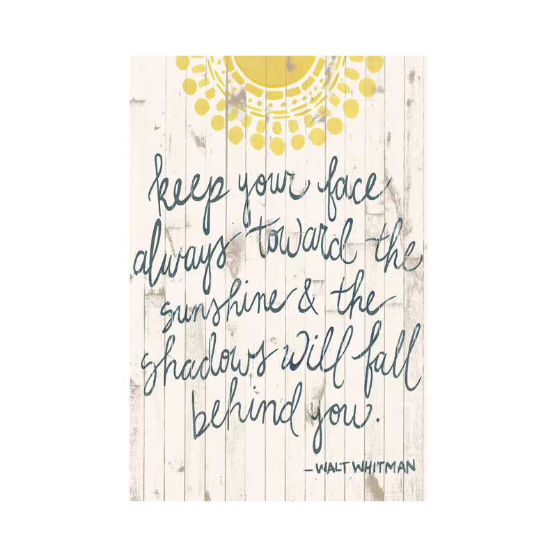 Sun Quote III by Grace Popp - Wrapped Canvas Print, 66.04 cm H x 45.72 cm W x 1.91 cm D