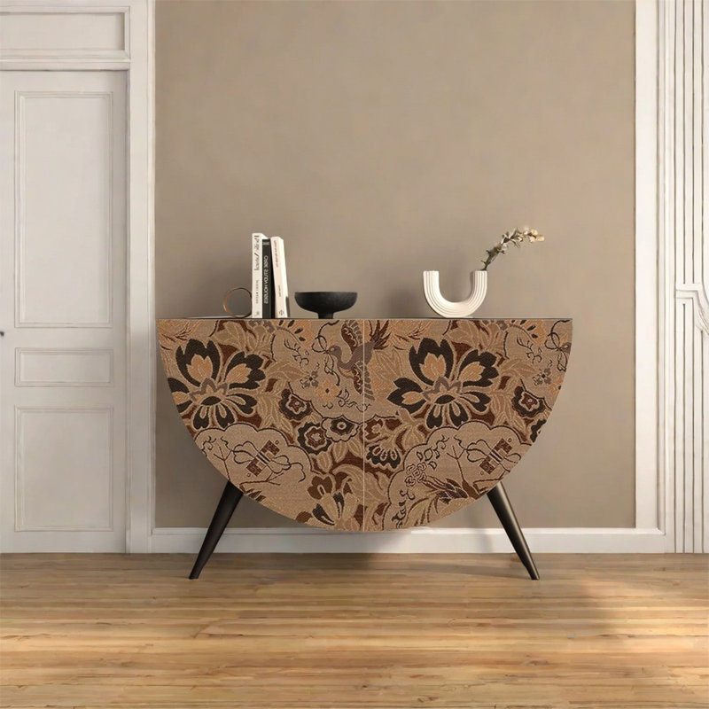 Elegant Ash Wood Dining Sideboard, Black