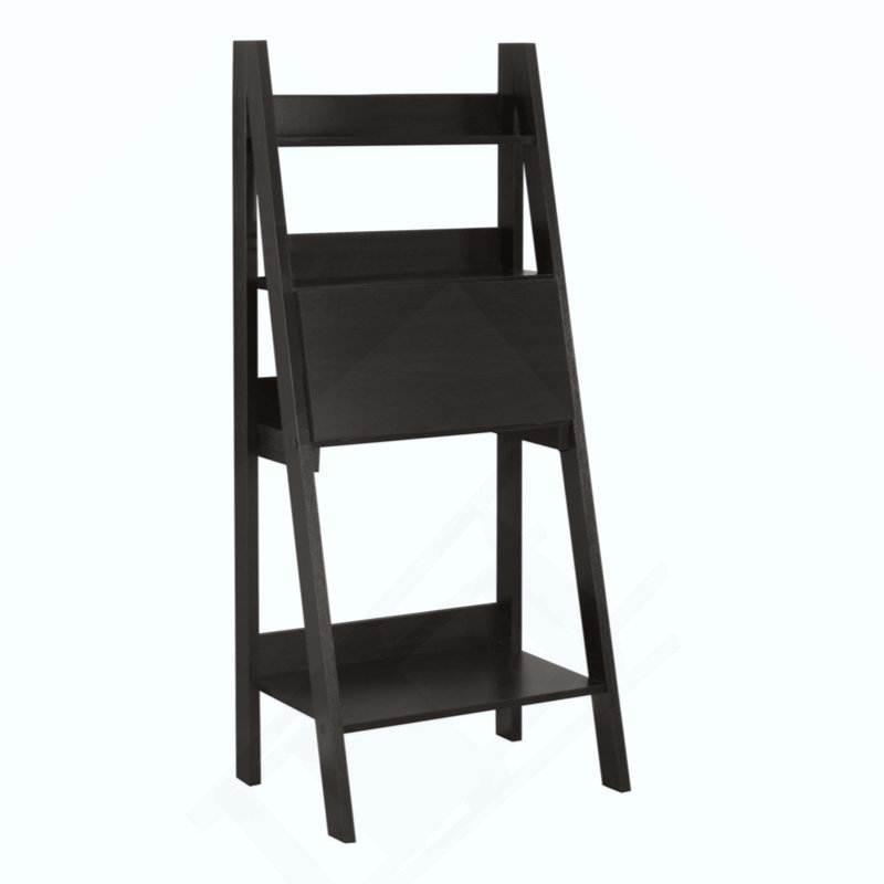 Bureau d'ordinateur, bureau personnel, ordinateur portable, incliné, travail, tablettes de rangement, contemporain, moderne
