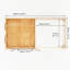 20ft x 10ft Studio Pent Log Cabin With Patio Area UPVC Windows & Doors (44mm)-105863326