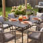 Ensemble de salle à manger de patio pour 6 personnes avec table rectangulaire de 60 po Brookstonval et 6 chaises de salle à manger en rotin PE-133003902