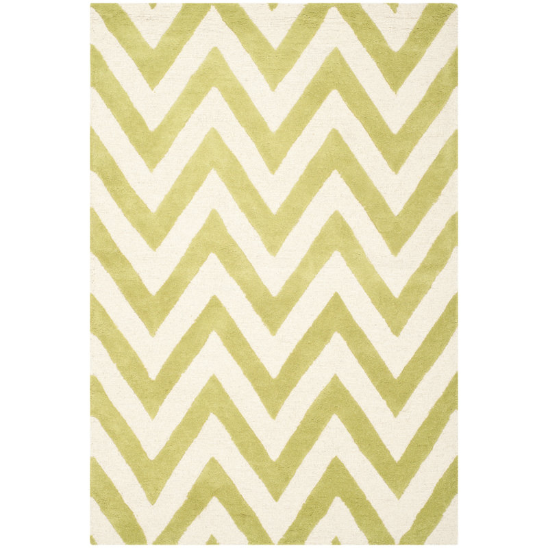 Tapis en laine touffeté à la main Sanyla, Rectangle 3 pi x 5 pi
