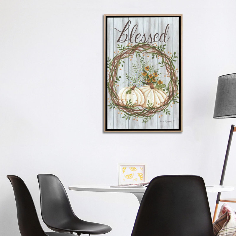 «Blessed», reproduction d'art sur toile encadrée, H 40 po x l 26 po, Impression encadrée sans passe-partout, Beige