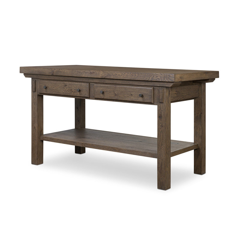Tobiah Kitchen Island-Brown Oak