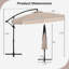 Parasol suspendu en porte-à-faux 10 pi-1865110368