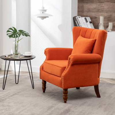 Fauteuil à oreilles en velours de 29 po de largeur Johnsons