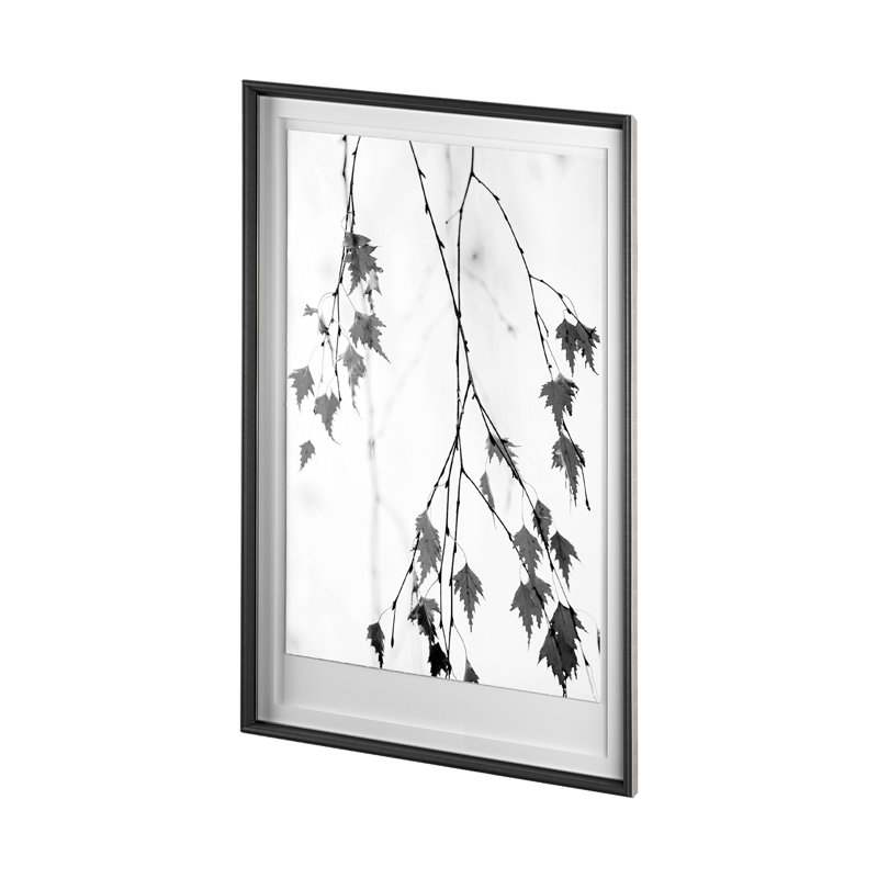 Hanging by Rebecca Cozart a Hand Embelished Textured Framed Art Print Matted under Glass, Subtle