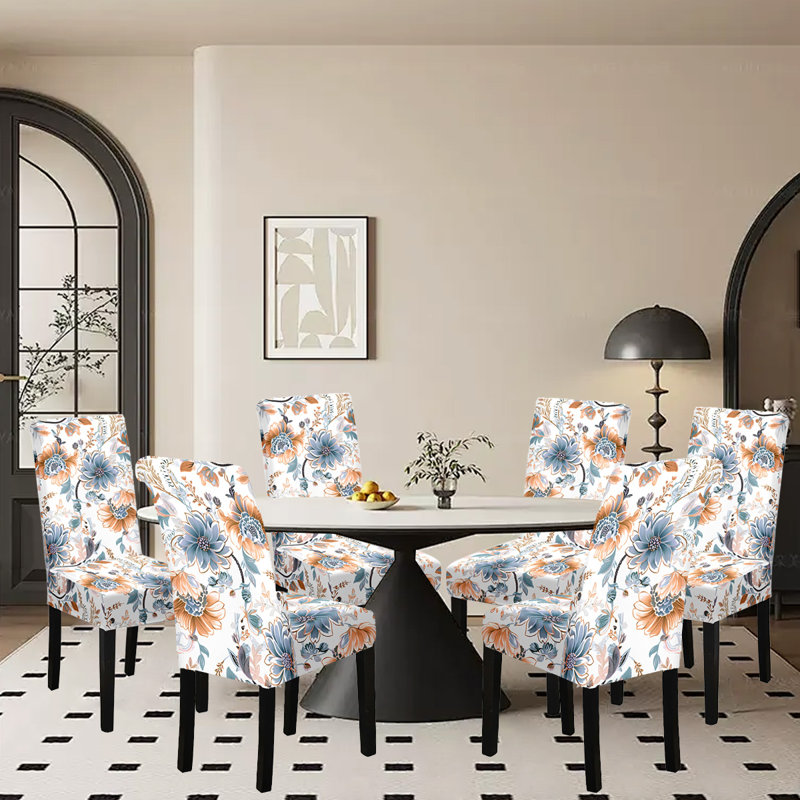 Housses extensibles pour chaise, housses de chaise de salle à manger, protecteurs de chaise, ensemble de 6