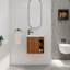 Meuble-lavabo mural de 20 po de largeur avec lavabo en résine et tablettes de rangement ouvertes-434617804-434617807