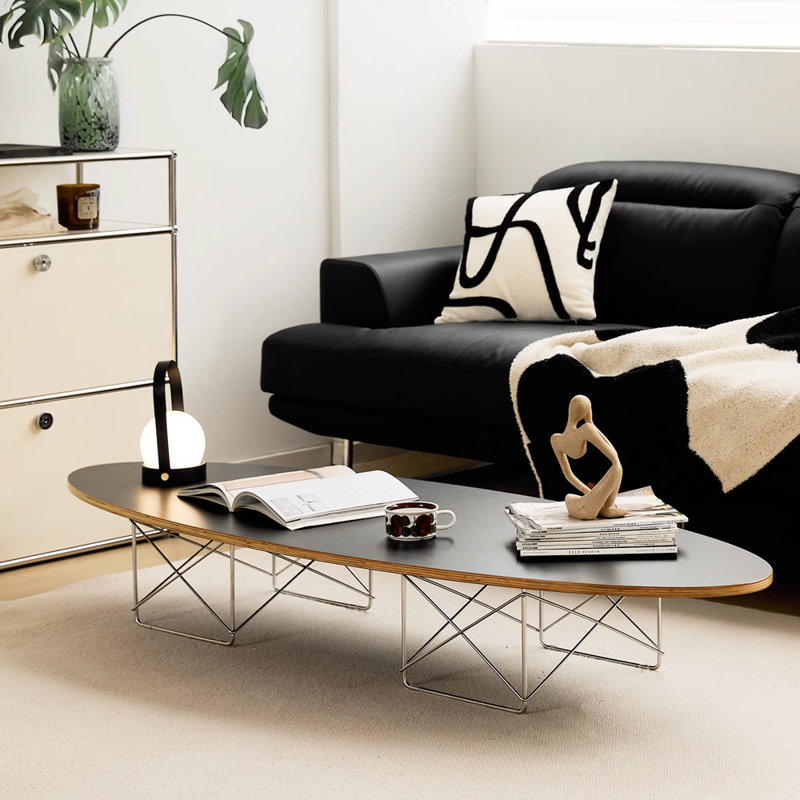 Table basse Tr Tringing Waves Minimalist Creative, Noir