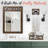 Rustic Farmhouse Barn Door Freestanding Toilet Paper Holder 