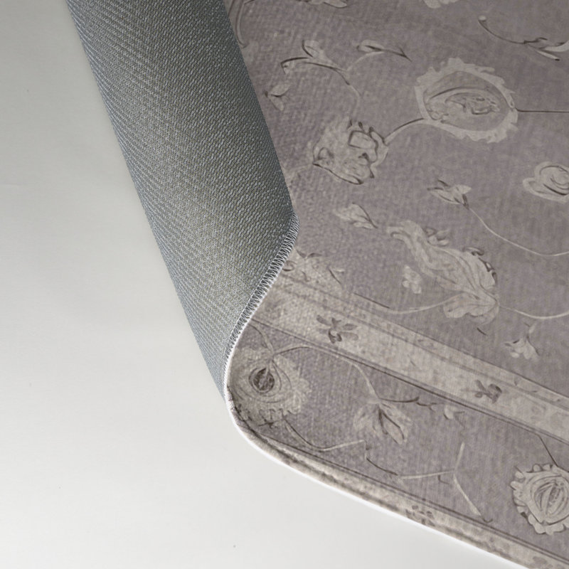 Tapis gris d'intérieur et d'extérieur Tabriz, Rectangulaire 3 pi x 5 pi