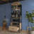 Versatile Multi-Purpose Cabinet, Walnut Finish, 27.6 x 81.3 x 15.7 inches | 100% Melamine Coated E1 Quality Chipboard | Features Numerous Shelves, Wall-Mountable, & 1 Drawer | Modern Industrial Design for Efficient Storage