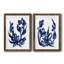 Indigo brossé Blooms I encadré mat - prêt à accrocher-235283138-235283149