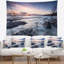 Tapisserie coucher de soleil et suspension murale rocky shore-28489155