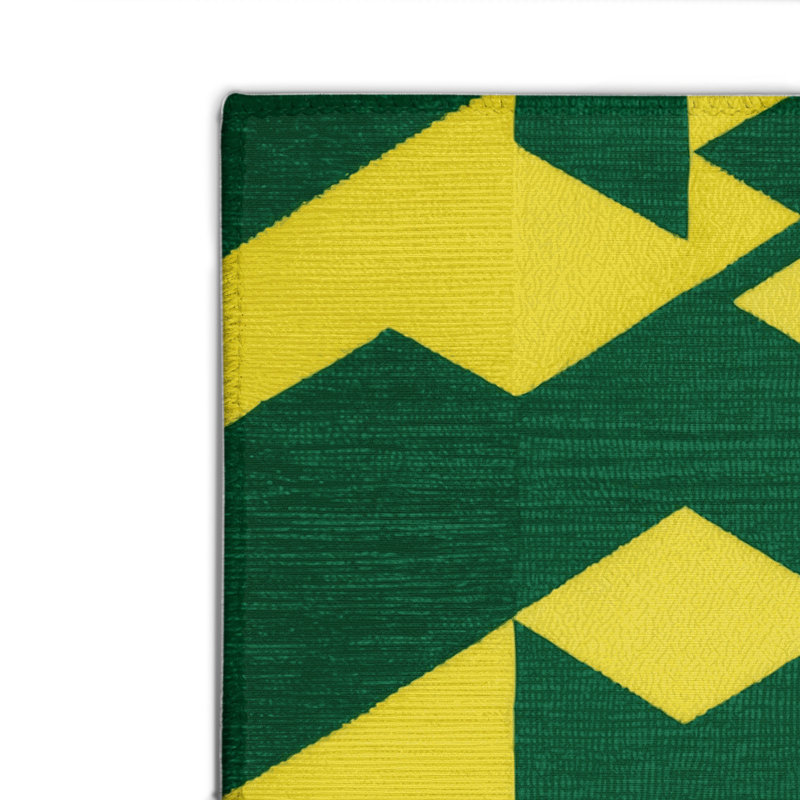 Tapis d'intérieur et d'extérieur à carreaux brun, Rectangulaire 2 pi x 3 pi