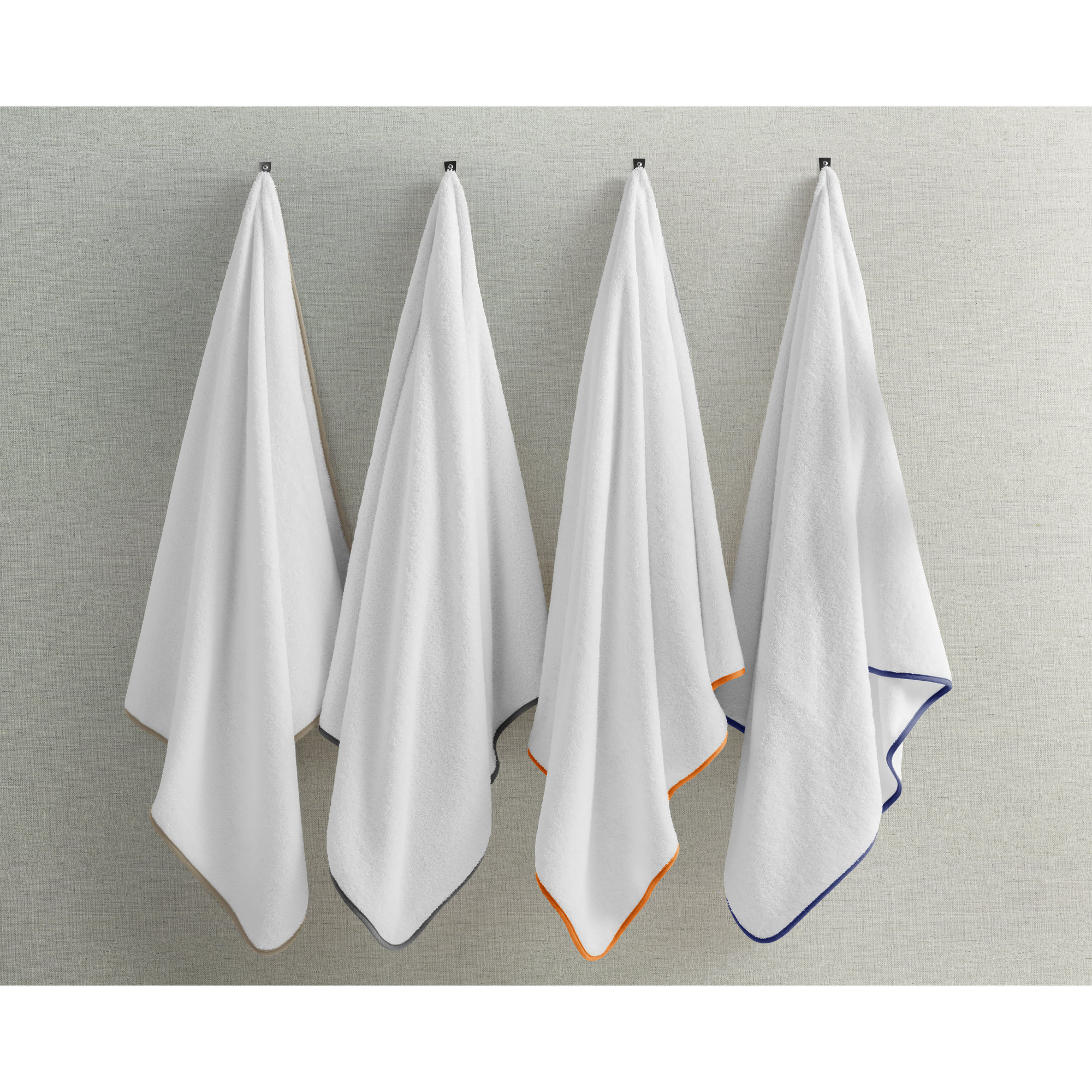Mertzon 100% Cotton Beach Towel, Linen