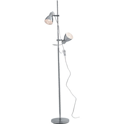 Camoni 153cm Chrome Reading Floor Lamp